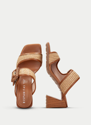 Miami Raffia Buckle Sandal 2