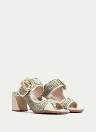Miami Raffia Buckle Sandal 2