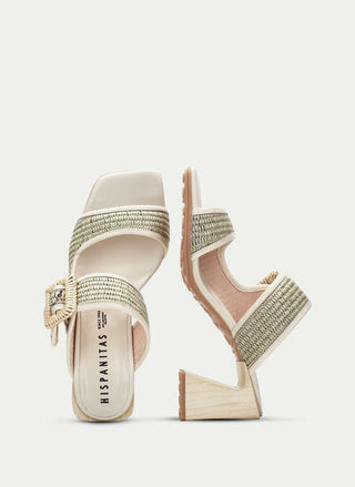 Miami Raffia Buckle Sandal 2