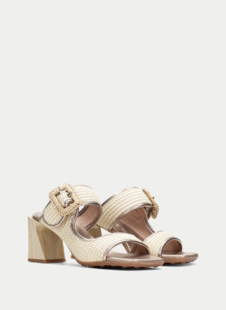 Miami Raffia Buckle Sandal 2