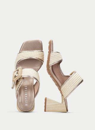 Miami Raffia Buckle Sandal 2