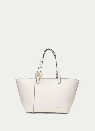 Raffia Charm Tote Bag