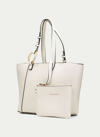Raffia Charm Tote Bag