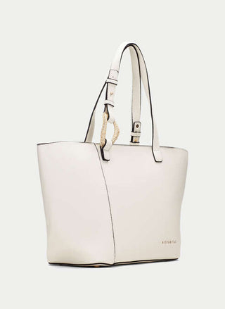 Raffia Charm Tote Bag