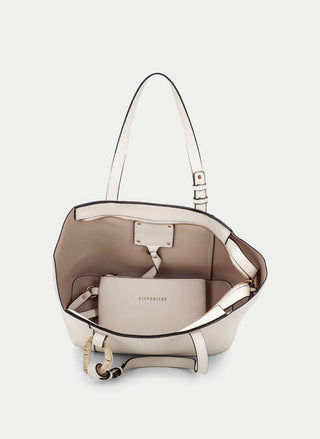 Raffia Charm Tote Bag