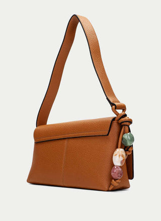 Stone Charm Shoulder Bag