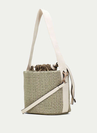 Raffia Bucket Bag