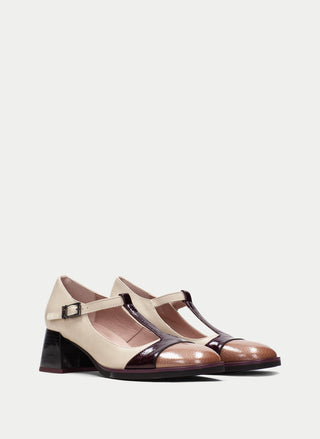 T-Strap Milan Almond-Wine-Milk (milan-chi243595_0124277)